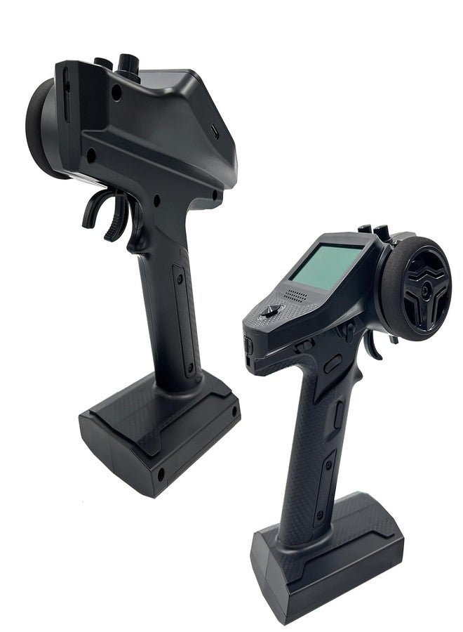 ألاوهو جهاز إرسال واستقبال لاسلكي Alaohu FS-G7P ذو 7 قنوات FS-R7P Fly 2.4GHz Sky Surface Radio Control System لسيارات الزحف والسيارات الصغيرة والسيارات والقوارب التي تعمل بالتحكم عن بعد (مع عجلة قيادة إسفنجية مطورة) - Image 2